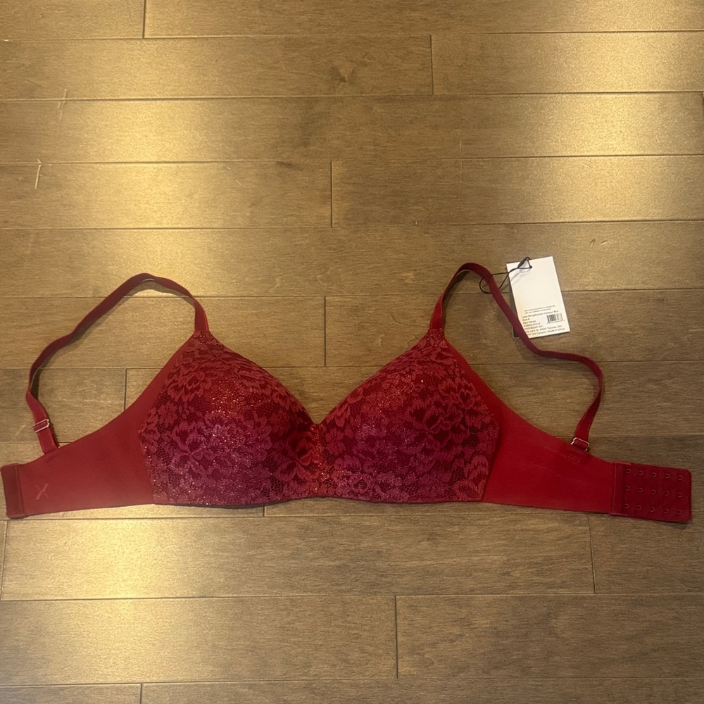 Knix Burgundy Lace Bra